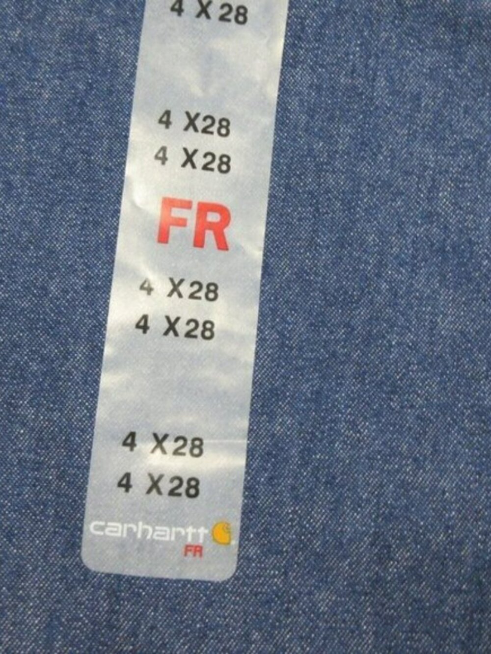 Carhartt womens dark wash bootcut nfpa 2112 FR work jeans 4x28 NWT - Picture 6 of 9
